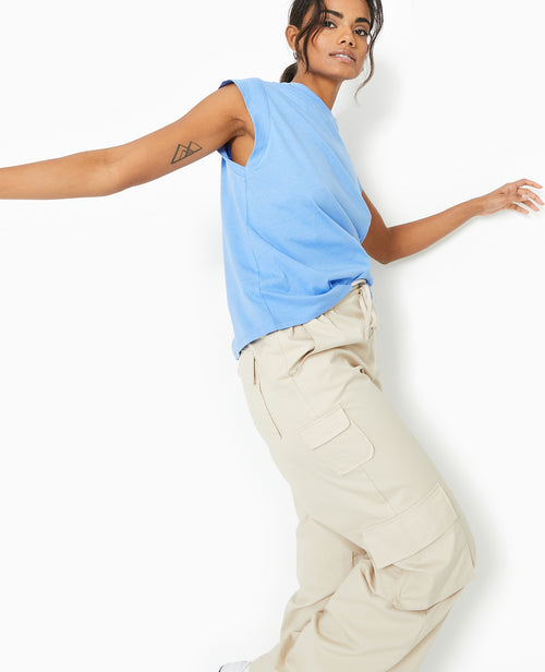 T-shirt oversize sans manches - PIMKIE - 2