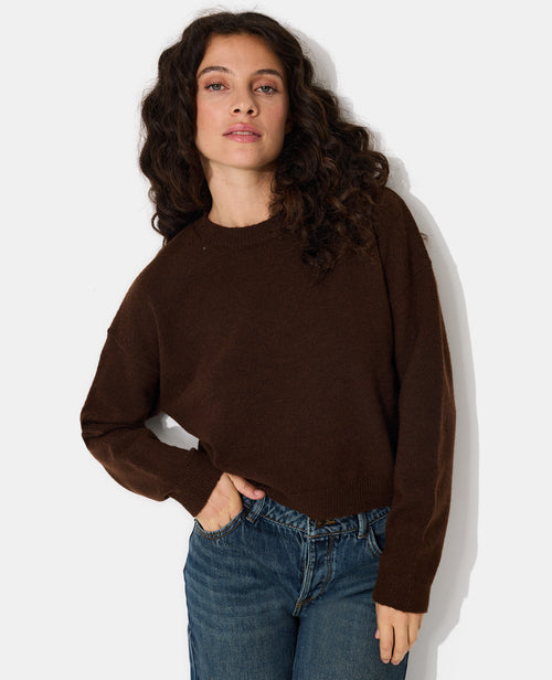 Pull court avec encolure ronde - PIMKIE - 5
