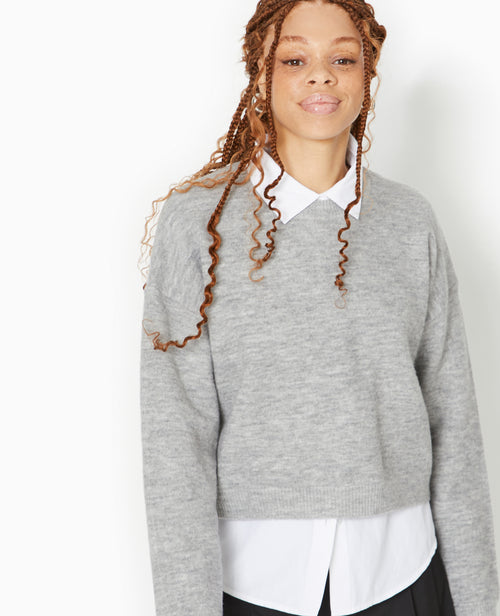 Pull court en maille - PIMKIE - 3