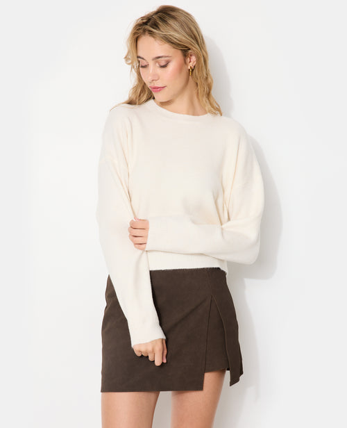 Pull court avec encolure ronde - PIMKIE - 1