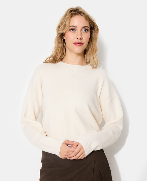Pull court avec encolure ronde - PIMKIE - 5