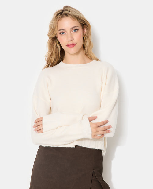 Pull court avec encolure ronde - PIMKIE - 1
