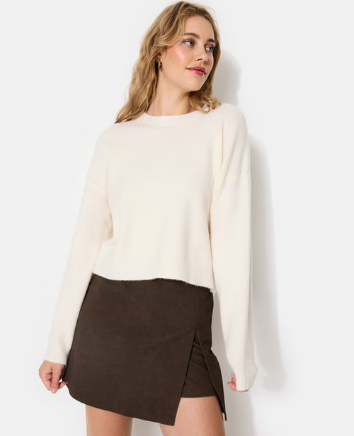 Pull court avec encolure ronde - PIMKIE - 2