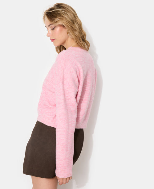 Pull court avec encolure ronde - PIMKIE - 6