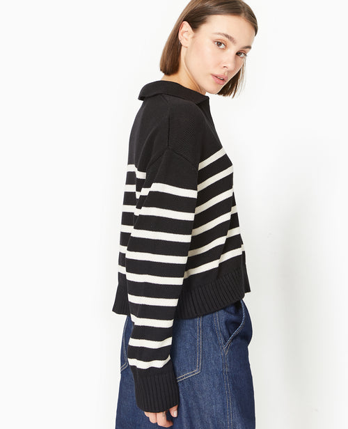 Pull rayé col polo - PIMKIE - 6
