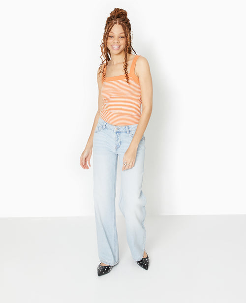 Débardeur en maille côtelée rayée - PIMKIE - 2