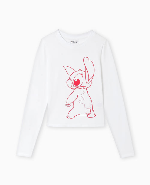 T-shirt manches longues avec print STITCH - PIMKIE - 4