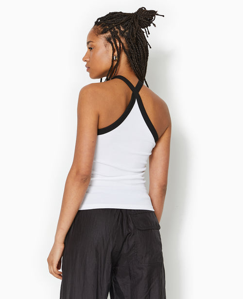 Top bicolore avec bretelles croisées - PIMKIE - 6