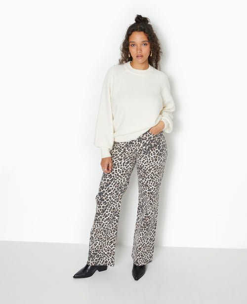 Pull oversize col rond manches raglan - PIMKIE - 2