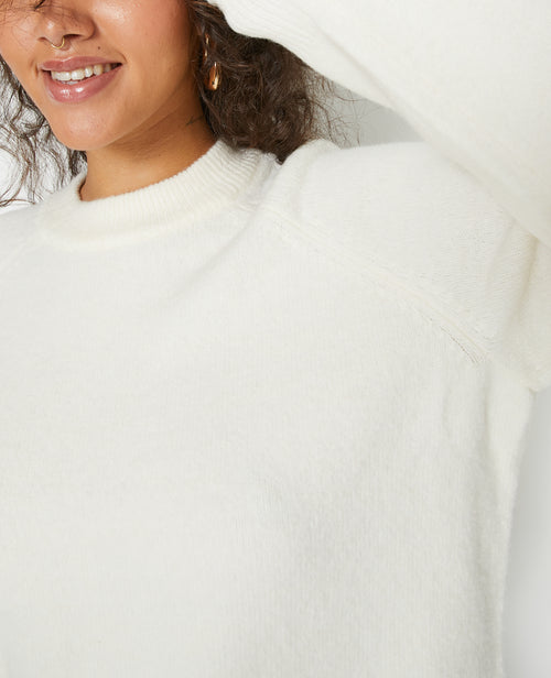 Pull oversize col rond manches raglan - PIMKIE - 3