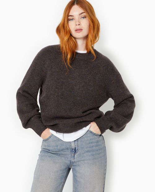 Pull oversize col rond manches raglan - PIMKIE - 5