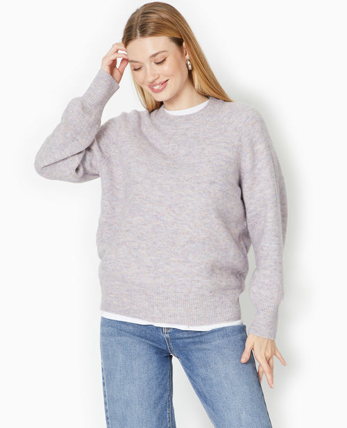 Pull oversize col rond manches raglans - PIMKIE - 1