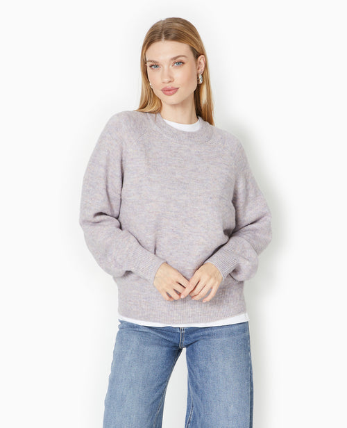 Pull oversize col rond manches raglans - PIMKIE - 5