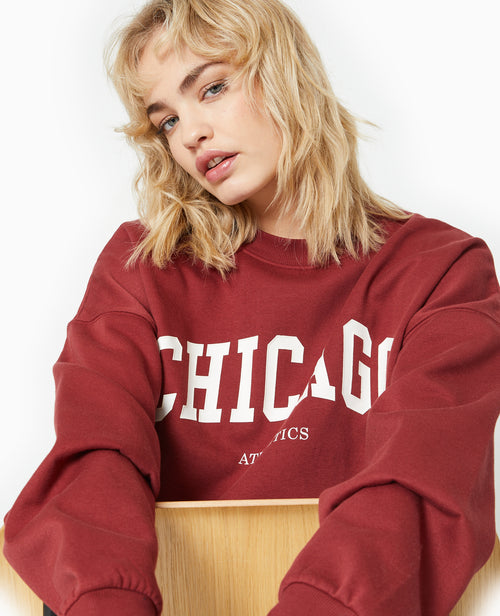 Sweat oversize avec print CHICAGO - PIMKIE - 3