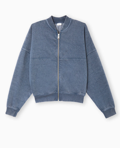 Sweat molleton zippé forme bomber - PIMKIE - 4