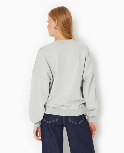 Sweat délavé acid wash avec print - PIMKIE - 6