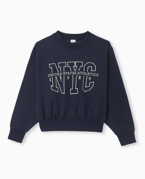 Sweat large brodé manches chauve-souris - PIMKIE - 4