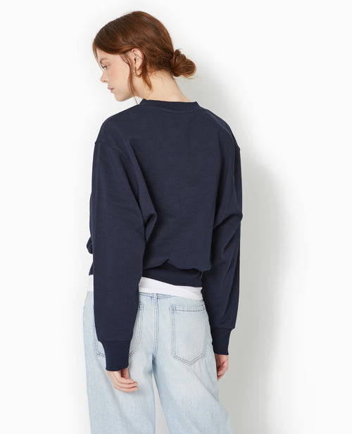 Sweat large brodé manches chauve-souris - PIMKIE - 6