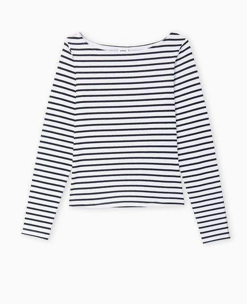 Top manches longues encolure bateau motif rayures - PIMKIE - 4