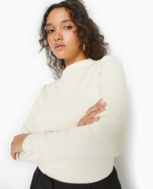 Top col montant avec fronces côtés - PIMKIE - 1