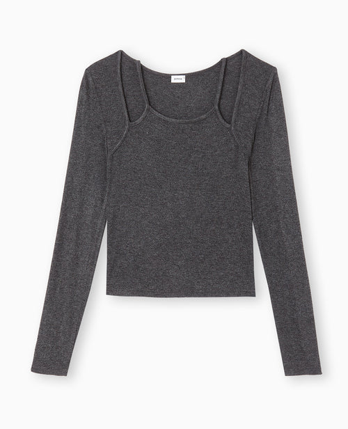 Top avec effet de superposition débardeur + gilet - PIMKIE - 4