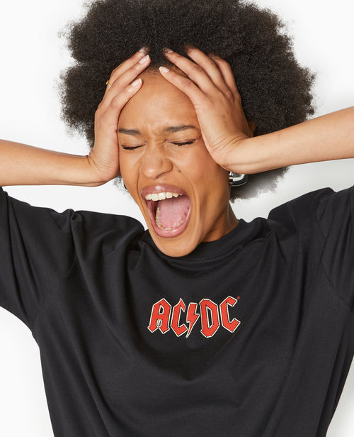 T-shirt oversize avec print ACDC - PIMKIE - 3