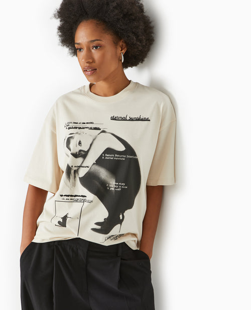 T-shirt oversize avec print ARIANA GRANDE - PIMKIE - 1