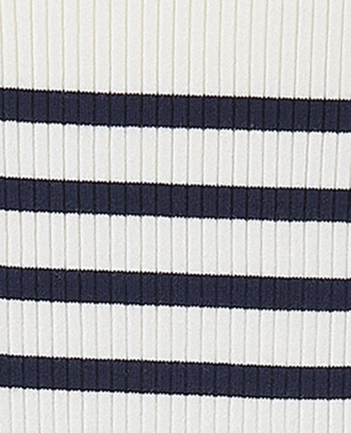 Pull fin rayé en maille côtelée col montant - PIMKIE - 8