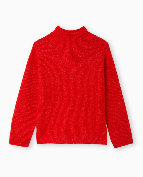 Pull col montant avec jeu de mailles - PIMKIE - 4