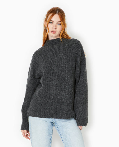 Pull col montant avec jeu de mailles - PIMKIE - 5