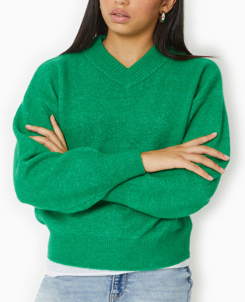 Pull col V en maille - PIMKIE - 3