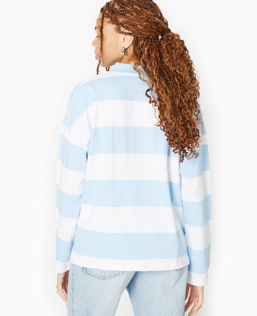 Polo rayé oversize manches longues - PIMKIE - 6