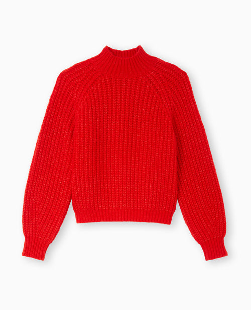 Pull col montant grosses mailles - PIMKIE - 4
