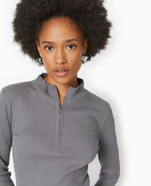 Top manches longues col camionneur - PIMKIE - 3