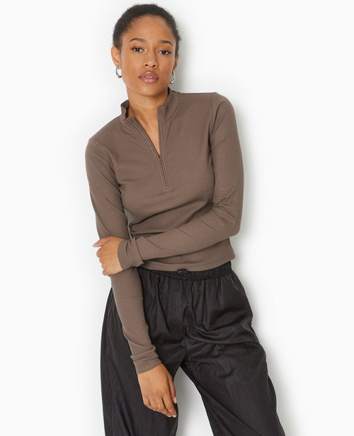 Top manches longues col camionneur - PIMKIE - 1