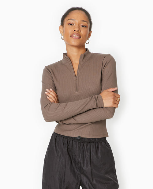 Top manches longues col camionneur - PIMKIE - 5