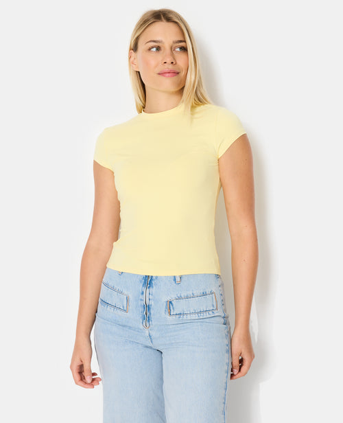 T-shirt ajusté en maille extensible - PIMKIE - 1