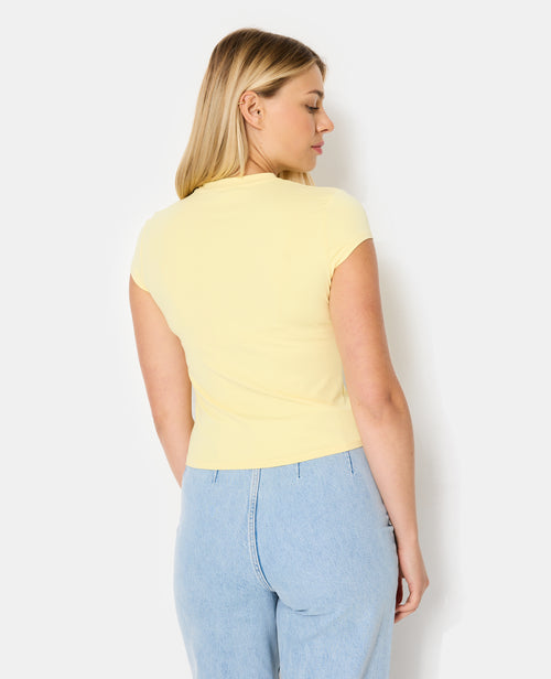 T-shirt ajusté en maille extensible - PIMKIE - 2