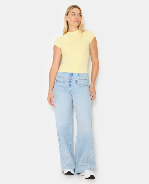 T-shirt ajusté en maille extensible - PIMKIE - 5