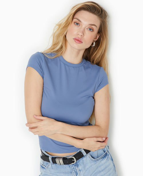 T-shirt ajusté en maille extensible - PIMKIE - 3