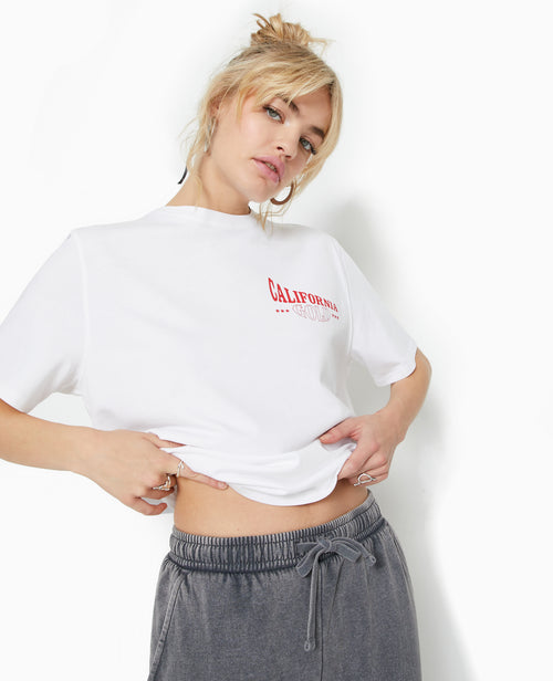 T-shirt oversize avec print poitrine et dos - PIMKIE - 8