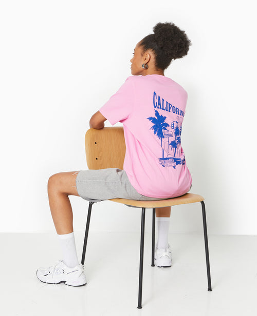 T-shirt oversize avec print devant et dos - PIMKIE - 2