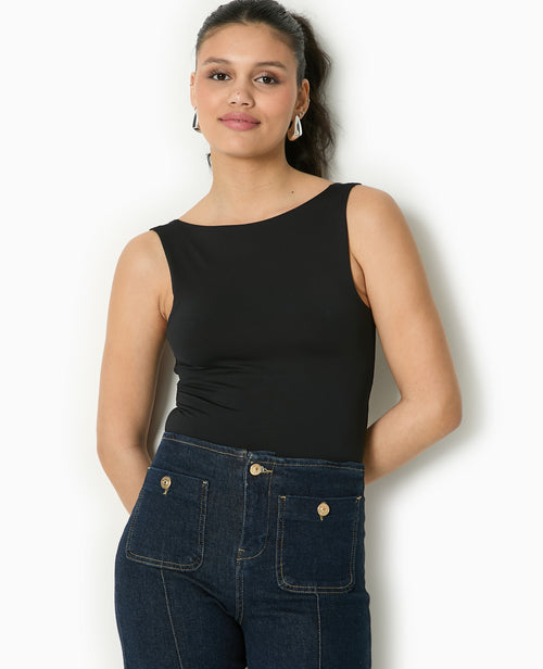 Débardeur encolure bateau dos dégagé - PIMKIE - 1