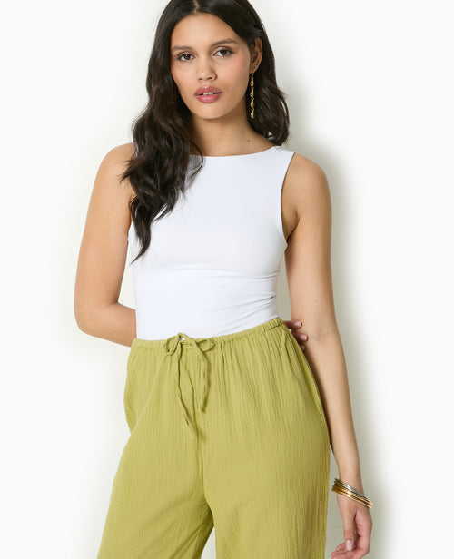 Débardeur encolure bateau dos dégagé - PIMKIE - 1