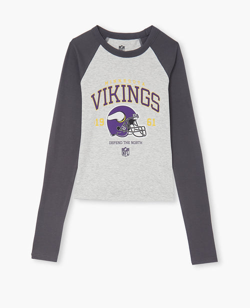 T-shirt manches longues raglans avec print devant - PIMKIE - 4