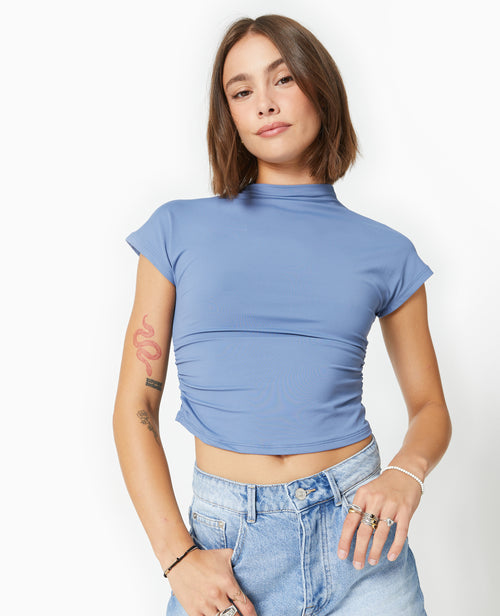 Top col montant avec fronces côtés - PIMKIE - 5