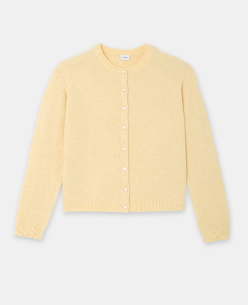 Gilet col rond avec bouton effet nacre - PIMKIE - 4