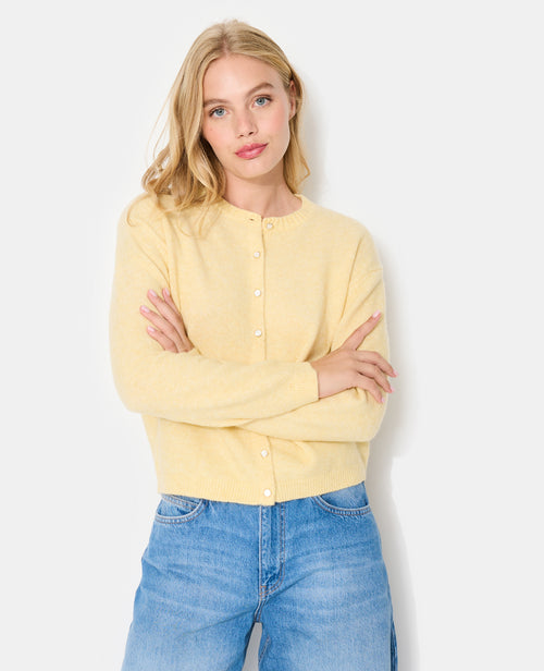 Gilet col rond avec bouton effet nacre - PIMKIE - 5