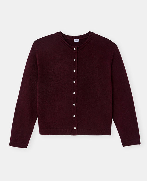 Gilet col rond avec boutons effet nacre - PIMKIE - 4