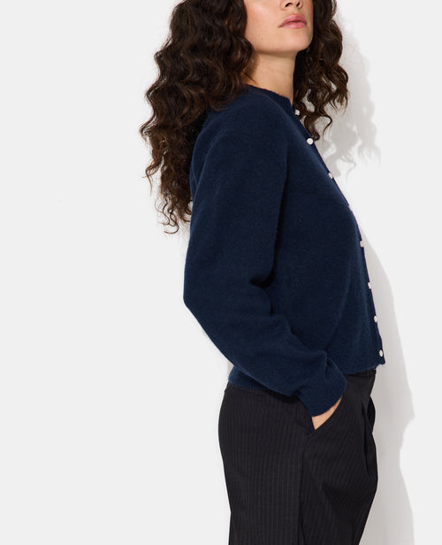 Gilet col rond avec boutons effet nacre - PIMKIE - 2